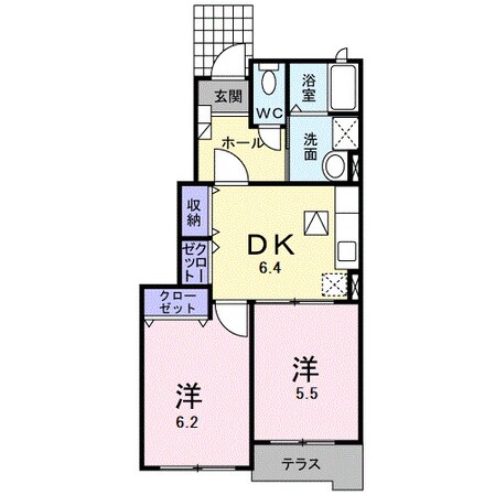 ビクトリアⅡ　Ｂの物件間取画像